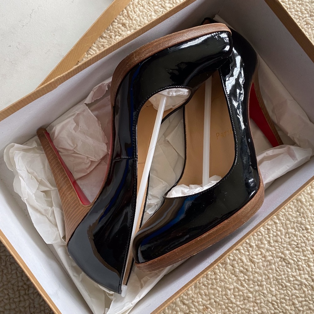Christian Louboutin Wood Heel Pumps Size 38